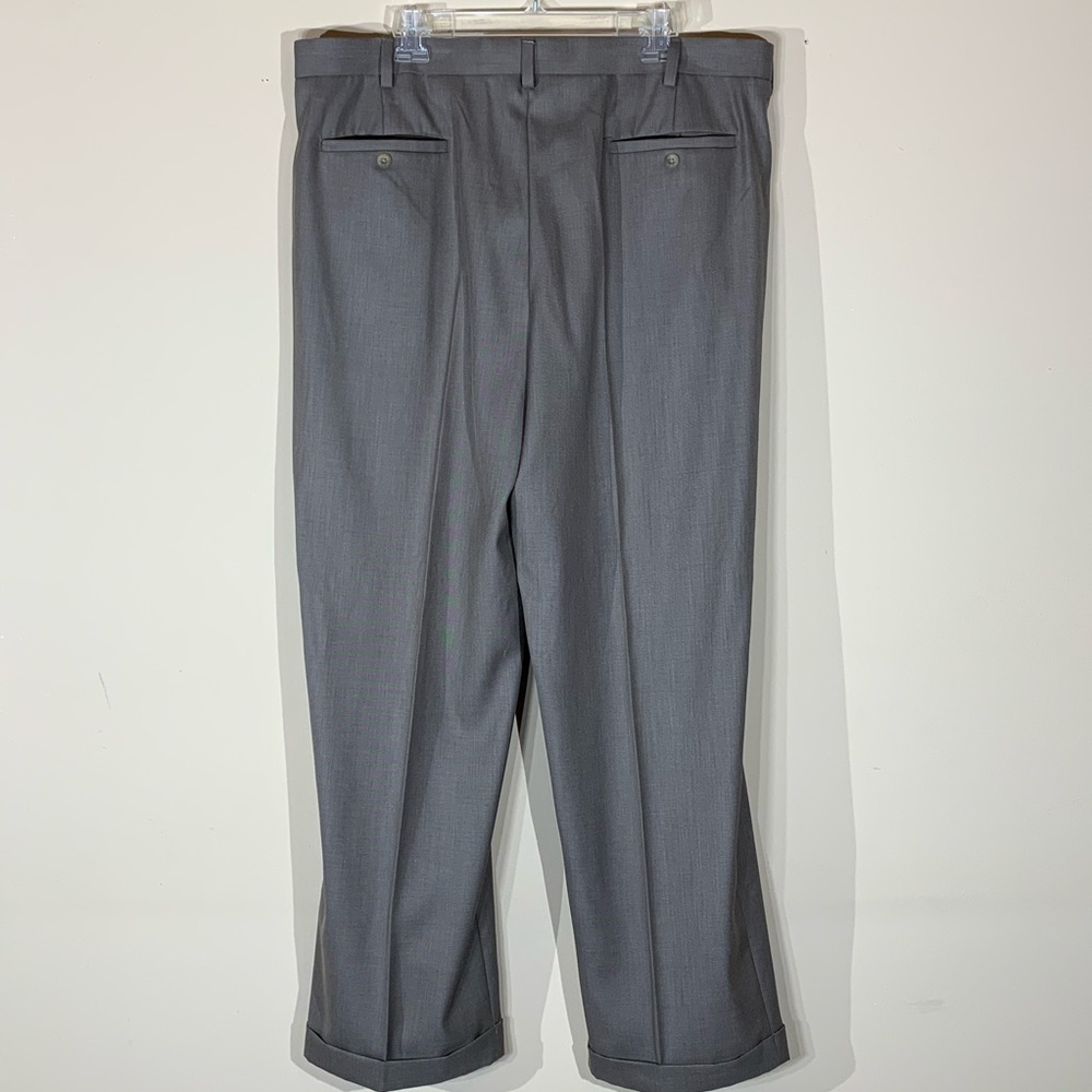 Perry Ellis Portfolio 40/32 Taupe Cuffed Pants - Picture 2 of 6